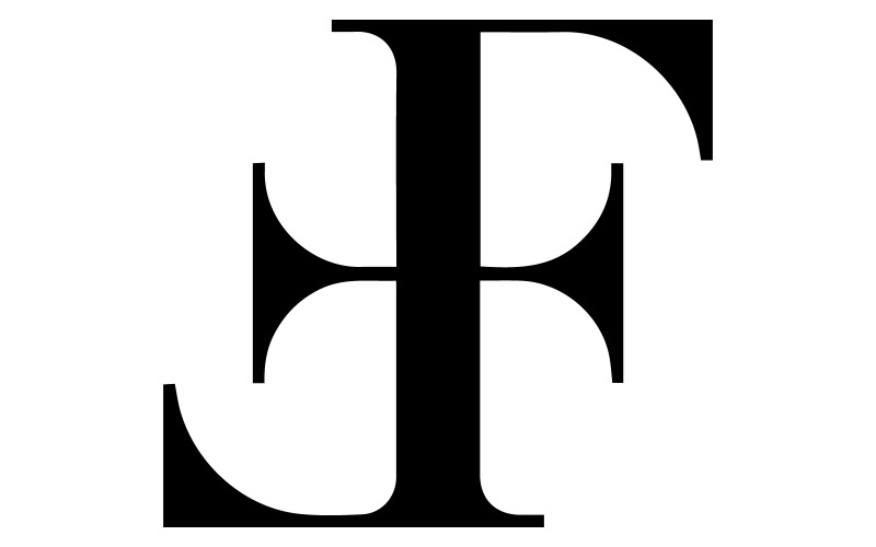 Ein Symbol, das die Buchstaben EF kombiniert