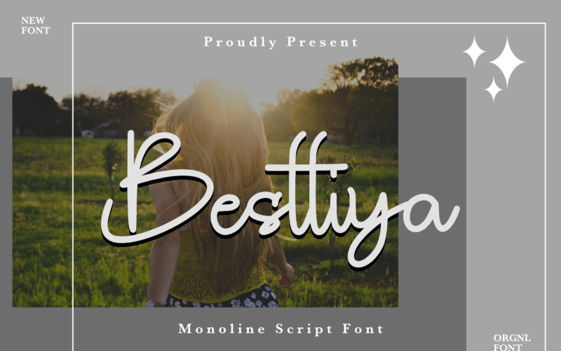 Преміальний шрифт Besttiya Monoline Script