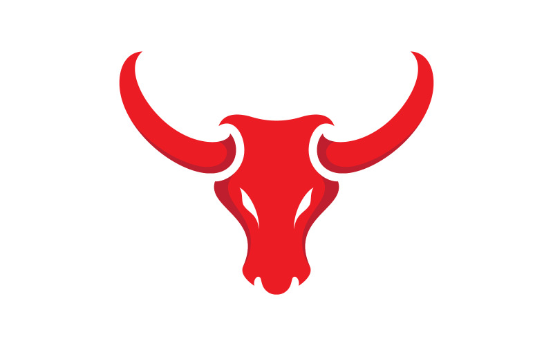Шаблон дизайна векторной иконки логотипа Taurus v.2