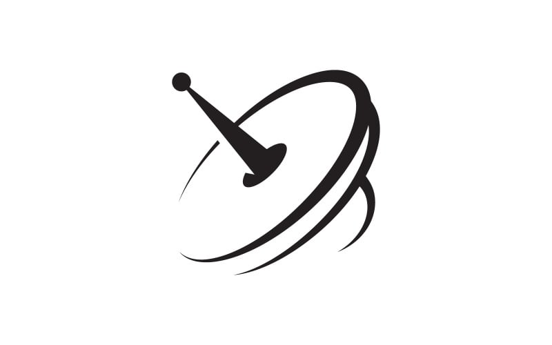 Satelite Global Vector icon design illustration Template v.13