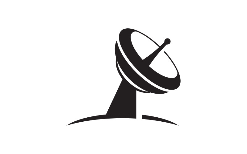 Satelite Global Vector icon design illustration Template v.9