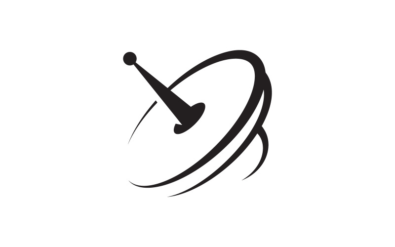 Satellit global vektor ikon design illustration Mall v.13