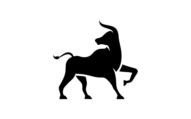 Taurus logotyp vektor ikon illustration designmall v.17