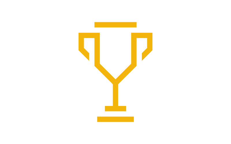 Трофей переможця векторної icon дизайн ілюстрації шаблон v.3