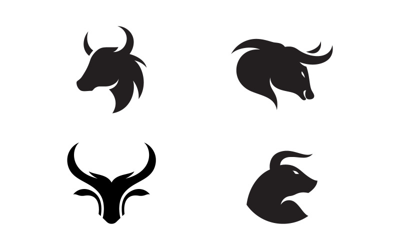 Modèle de conception d'illustration d'icône vectorielle de logo Taurus v.21