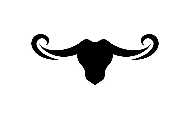 Modello di progettazione dell'illustrazione dell'icona vettoriale del logo del Toro v.29