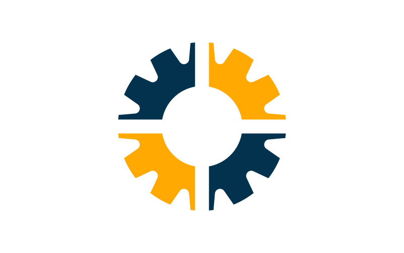 Tandwielindustrie Vector pictogram ontwerp illustratie Template v.7