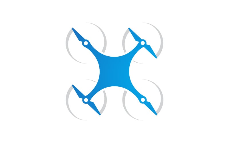 Drohnentechnologie, Vektorsymbol-Design-Illustrationsvorlage v.17