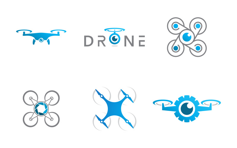 Drone Technology vector icoon ontwerp illustratie sjabloon v.19