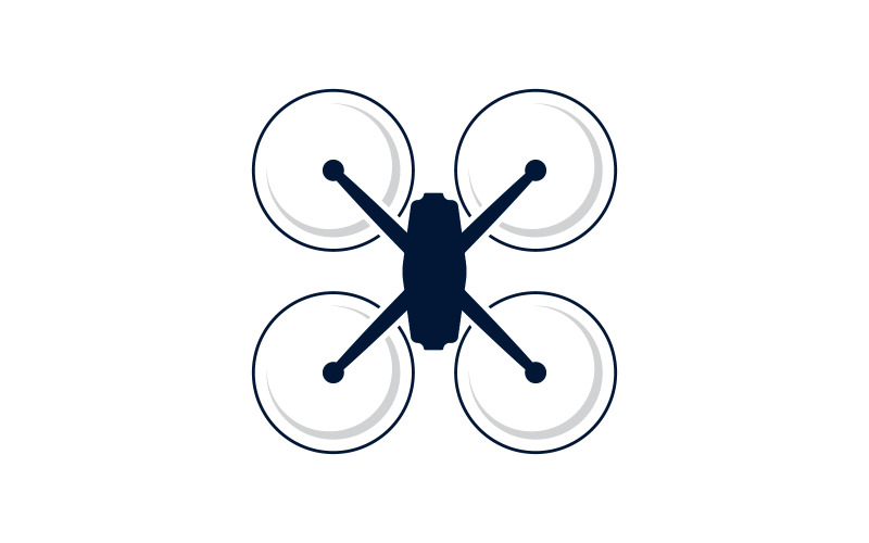 Drone технології векторної icon дизайн ілюстрації шаблон v.18
