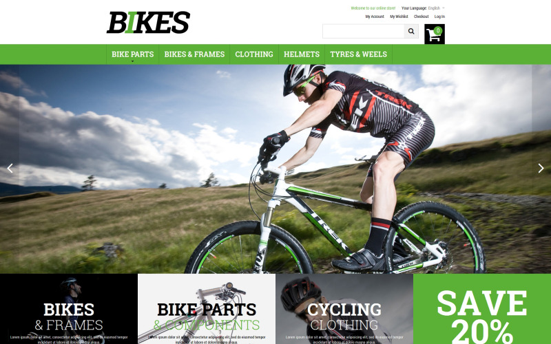 Bikes Magento Teması