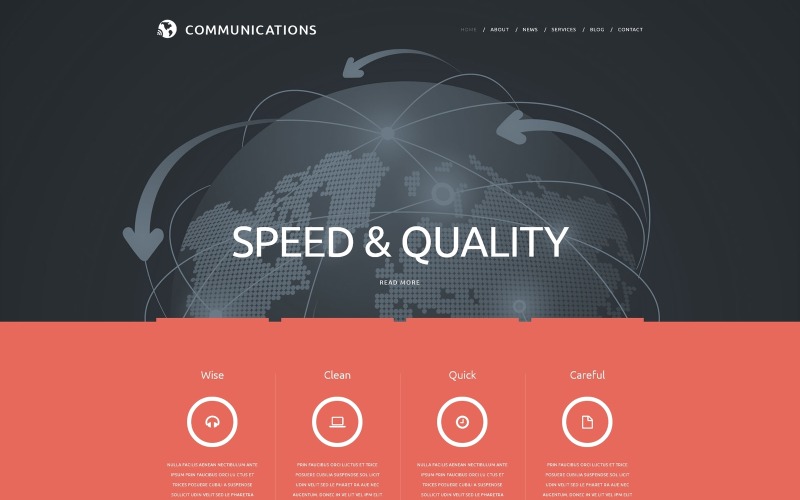 Communicatie Joomla-sjabloon