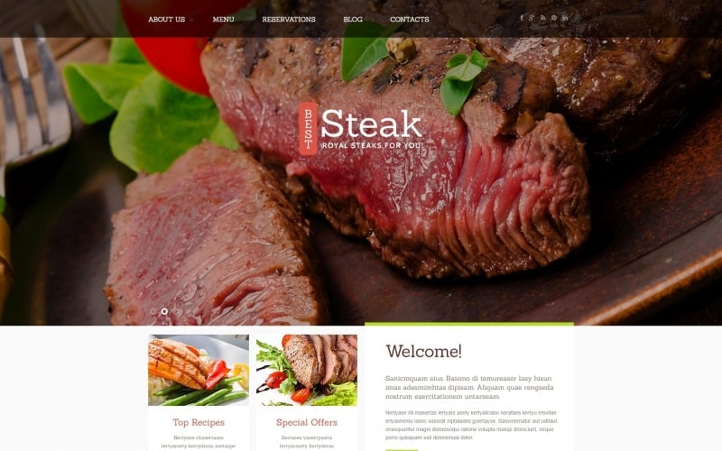 Steakhouse Responsive Joomla Template