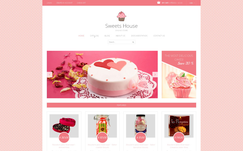 sweet shop отзывчивая тема shopify
