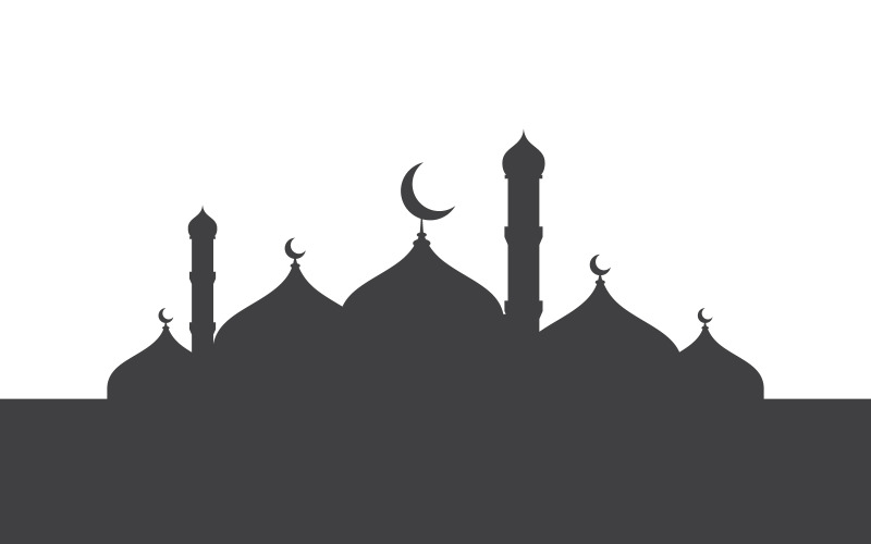 Modèle de conception d'illustration vectorielle d'ornement islamique v.1