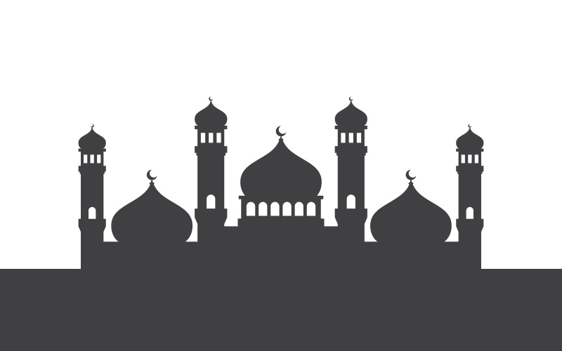 Modèle de conception d'illustration vectorielle d'ornement islamique v.3