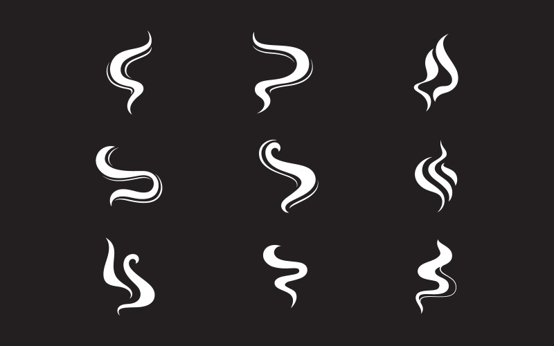 Шаблон дизайна иконки Smoke Vector v.4