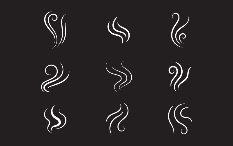 Smoke Vector ikon tervezési illusztráció sablon v.5