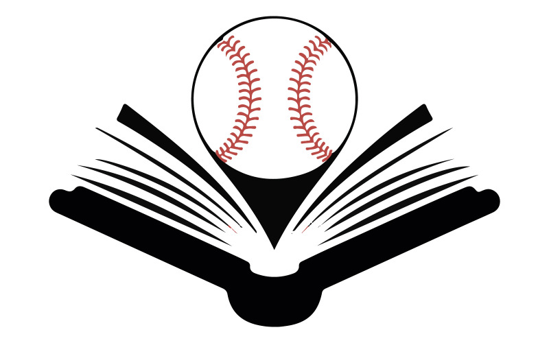 Un'illustrazione minimalista di una palla da baseball