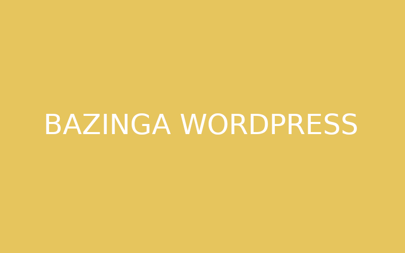 Bazinga - Tema creativo para WordPress