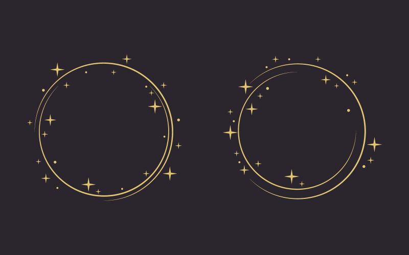 Cirkel stjärna Vektor ikon design illustration design mall v.20