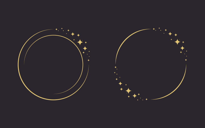 Kreis Stern Vektor Symbol Design Illustration Design Vorlage v.18