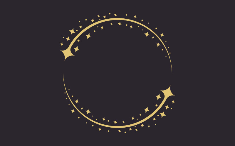 Kreis Stern Vektor Symbol Design Illustration Design Vorlage v.9
