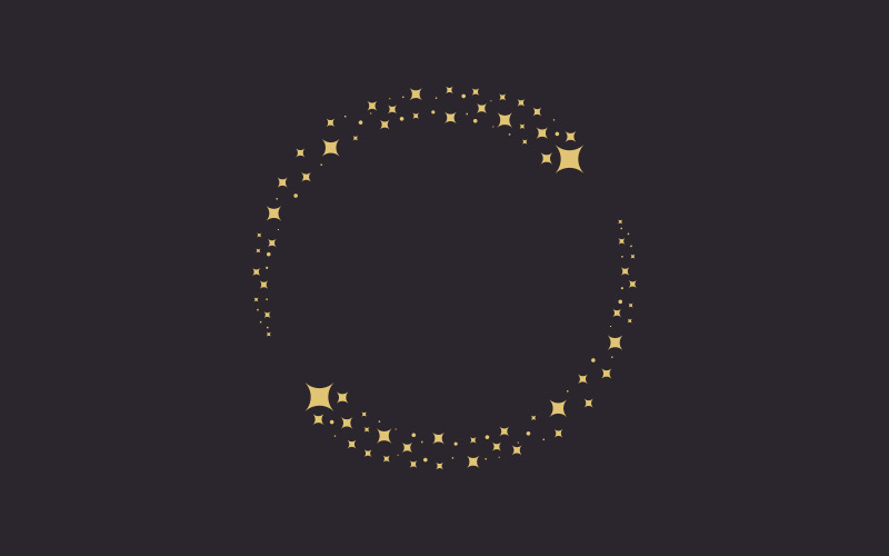 Kruhová hvězda Vector icon design illustration design template v.1