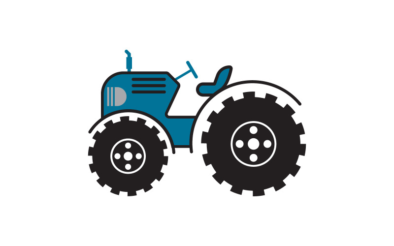 Tractor Vector pictogram ontwerp illustratie Template v.3