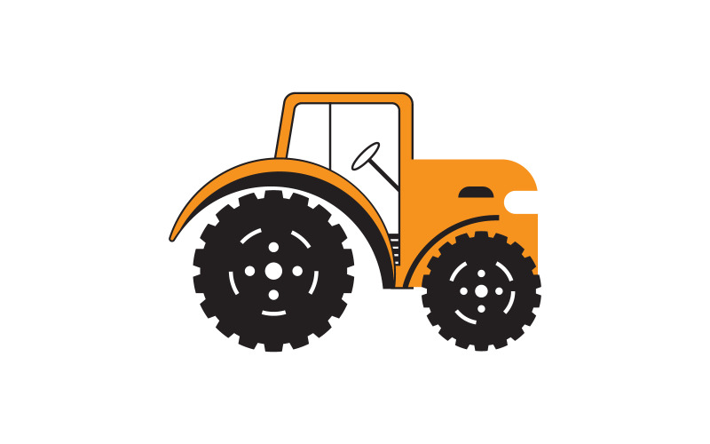 Traktor Vector icon design illustration Šablona v.1