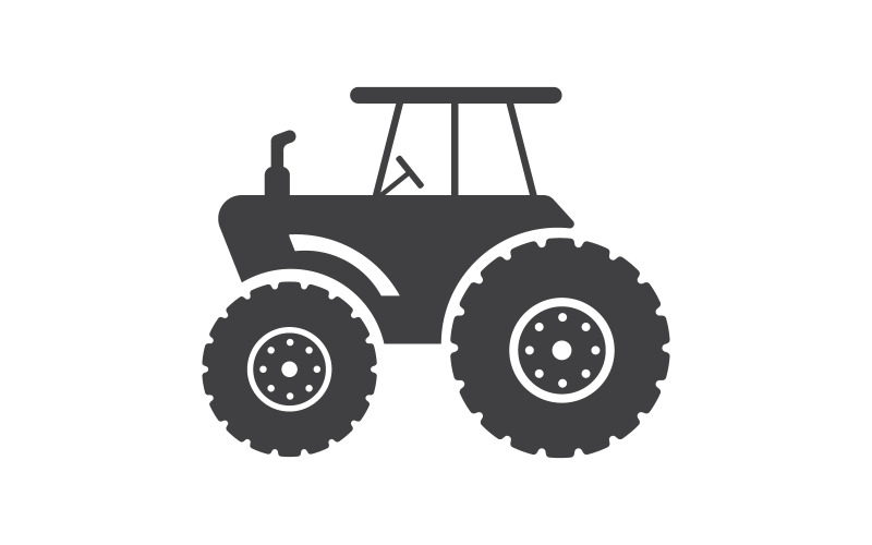 Traktor Vector icon design illustration Šablona v.4