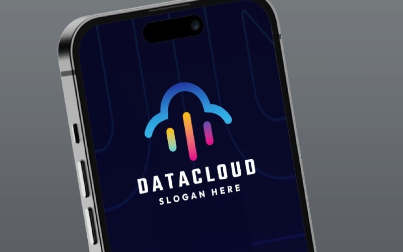 Data Cloud - Logotipo de Computação em Nuvem