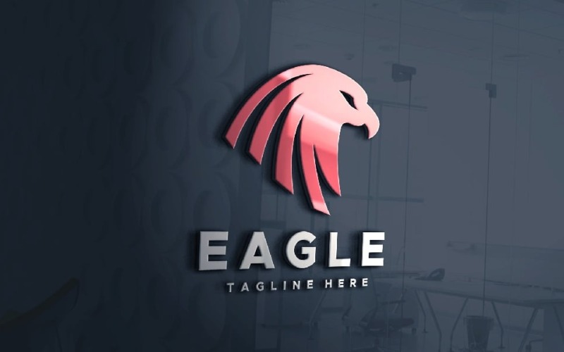 Eagle Head fågel professionell logotyp