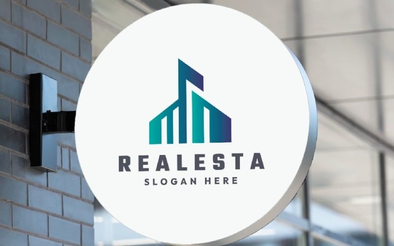 Logotipo de imóveis e casas