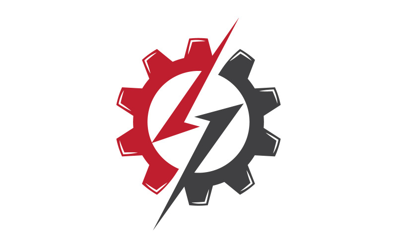 Gear arbete industri Vektor ikon design illustration v.10