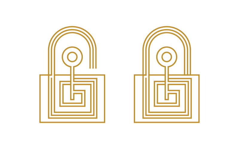 Sleutelpictogram vectorillustratie logo sjabloon v.3