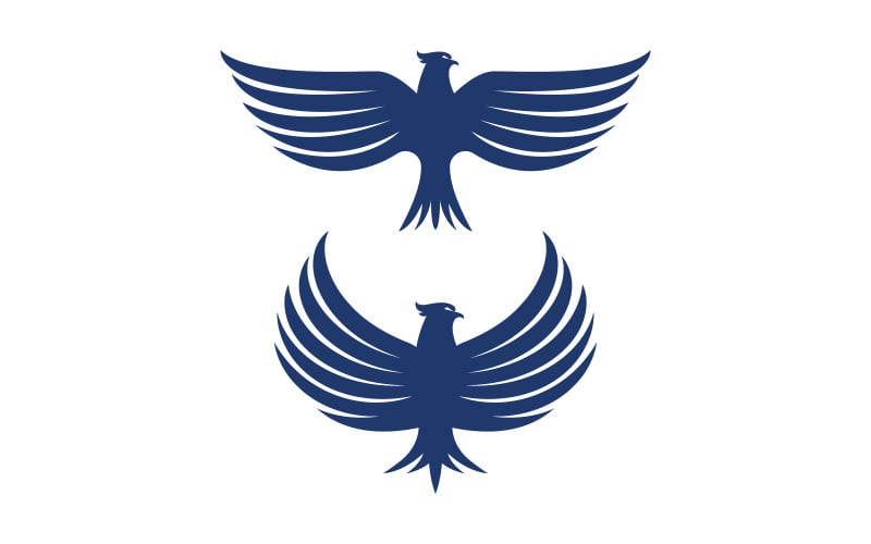 Falcon wing icon illustration logo Template vector v.24