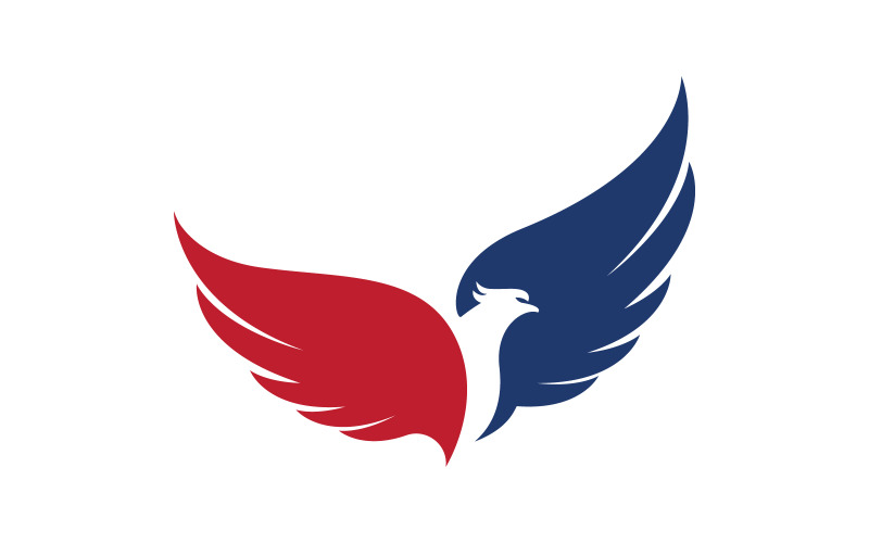 Falcon wing icoon illustratie logo Template vector v.5