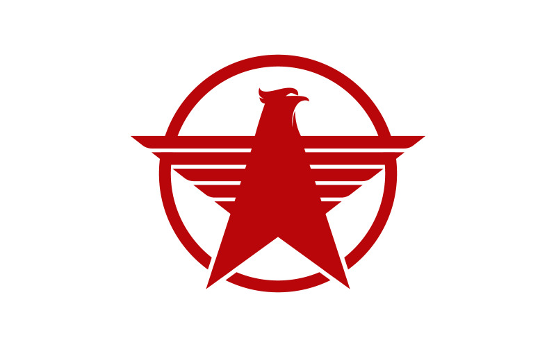 Falcon wing ikon illustration logotyp Mall vektor v.19
