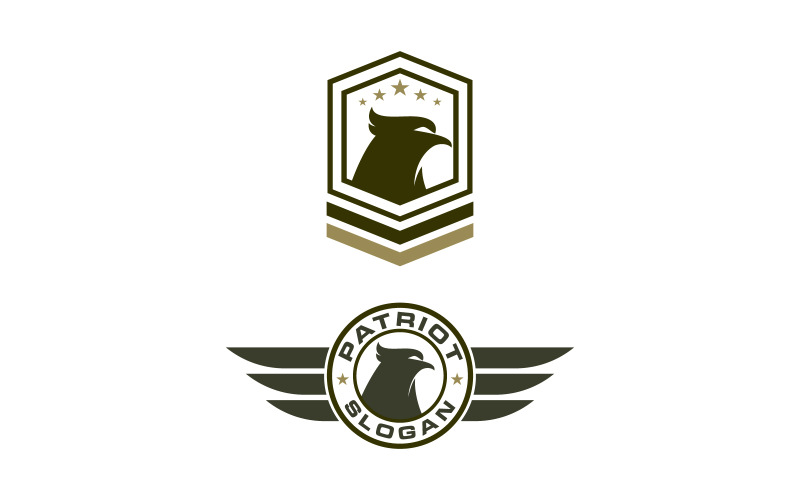 Falcon wing ikon illustration logotyp Mall vektor v.9