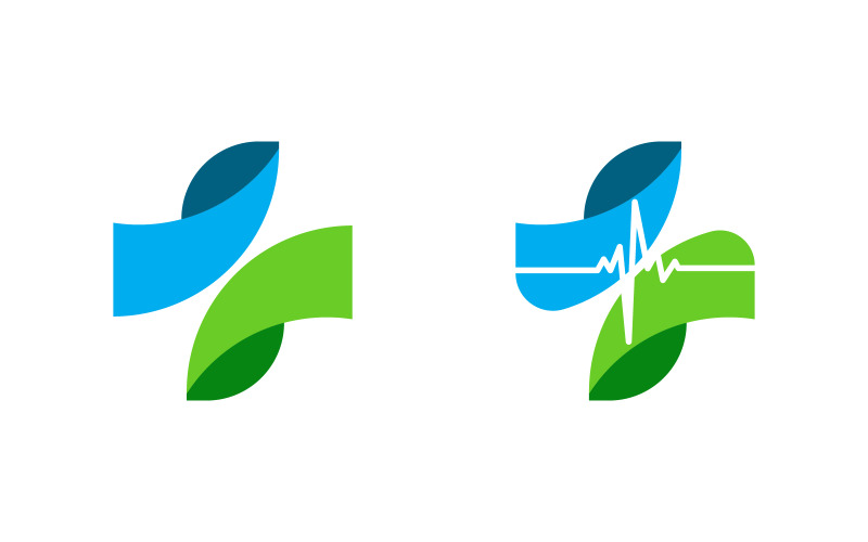 Hälsa Medicinskt element ikon logotyp illustration mall vektor v.17