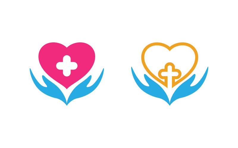 Modèle d'illustration de logo d'icône d'élément médical de santé vecteur v.12
