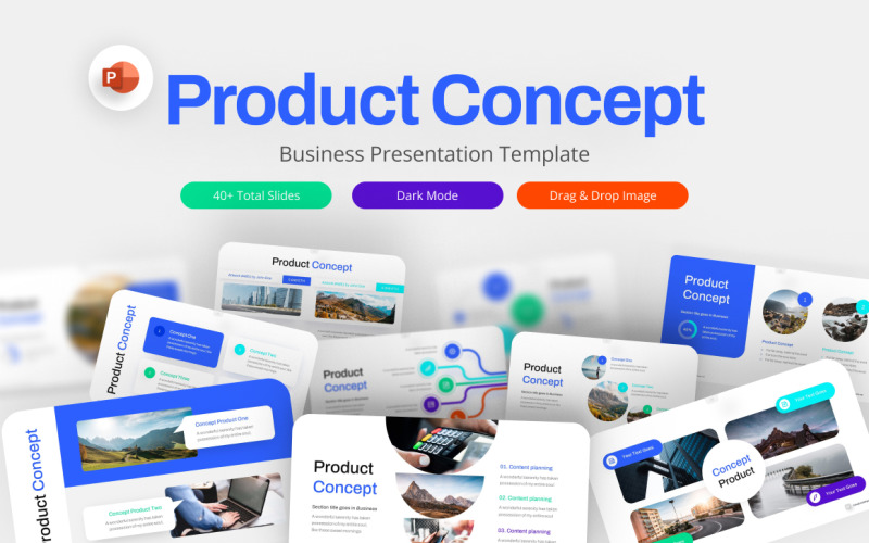 Modèle PowerPoint de concept de produit