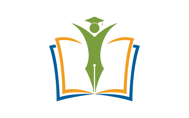 Шкільна освіта шаблон векторної icon ілюстрація дизайн v.3