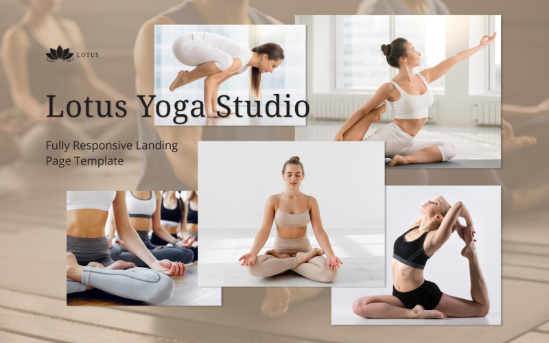 Lotus Yoga Studio – Modèle de page de destination