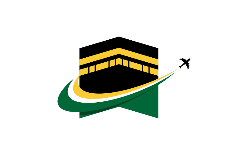 Kaaba vector illustratie pictogram ontwerp sjabloon v.6