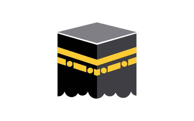 Kaaba vektor illustration ikon designmall v.2