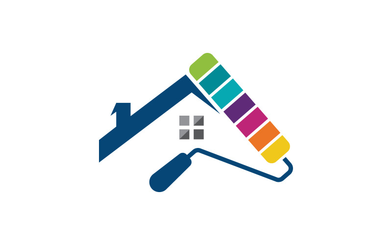 Verf Eigendom Logo Sjabloon vector pictogram illustratie ontwerp v.3