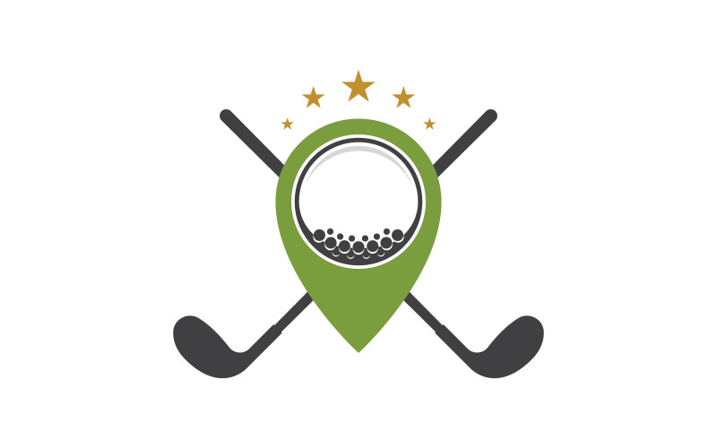 Golf sport Logo šablona vektorové ilustrace šablona návrhu v.3