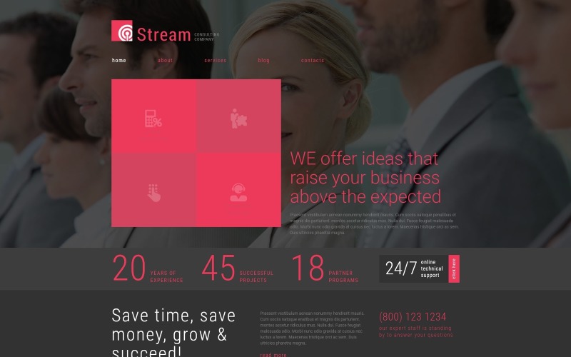 бизнес-консалтинговая компания joomla template